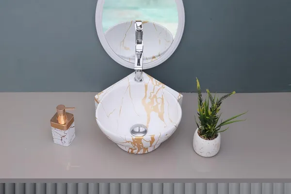 HISRE_Small_Corner_Ceramic_Wash_Basin_for_Bathroom_|_Wall_Mounted_Sink(16x_13x_5_Inch)_G3904_Wall_Hung_Basin_(Black)