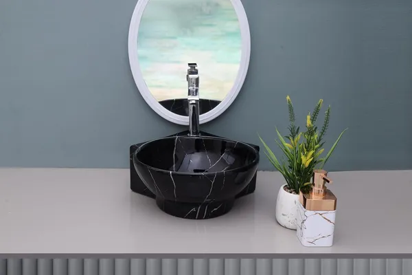HISRE_Small_Corner_Ceramic_Wash_Basin_for_Bathroom_|_Wall_Mounted_Sink(16x_13x_5_Inch)_G3906_Over_Counter_Basin_(Black)