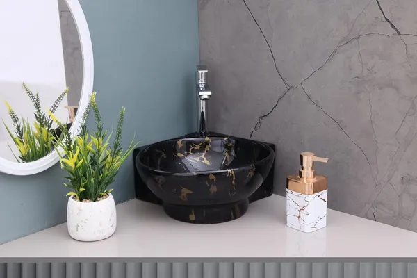 HISRE_Small_Corner_Ceramic_Wash_Basin_for_Bathroom_|_Wall_Mounted_Sink(16x_13x_5_Inch)_G3905_Over_Counter_Basin_(Black)