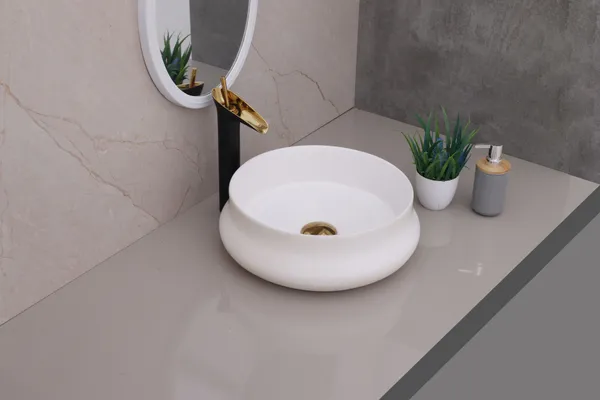 HISRE_Elegant_Designer_Ceramic_Countertop_Sink_Basin_for_Bathroom_(25_x_15_x_5_Inch)_G3905_Over_Counter_Basin_(White)