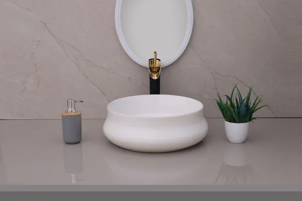 HISRE_Elegant_Designer_Ceramic_Countertop_Sink_Basin_for_Bathroom_(25_x_15_x_5_Inch)_G3905_Over_Counter_Basin_(White)