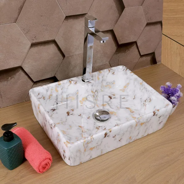 HISRE_Designer_Ceramic_Table_Top_Sink_Basin_for_Bathroom_Over_Counter_Wash_Basin_for_Living_Room_(18_x_14_x_5.5_Inch)_(SKT1102)_Table_Top_Basin_(White)