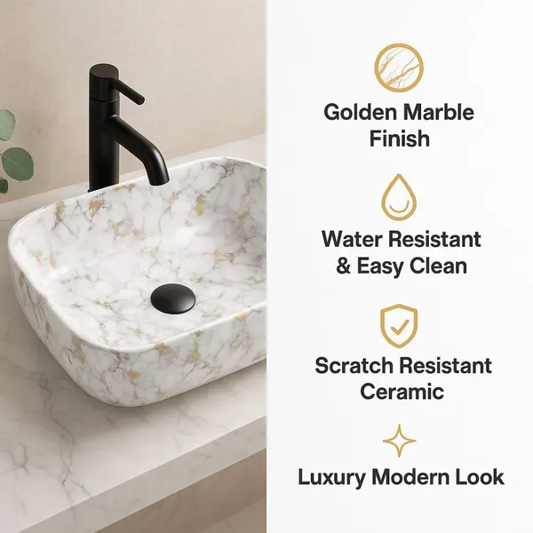 HISRE_Luxury_Designer_Over_Counter_Wash_Basin_for_Modern_Bathrooms_Tabletop_Ceramic_Bathroom_Kitchen_Sink_(45_x_32_x_10_CM)_Table_Top_Basin_(White_&_Golden)