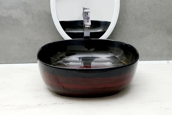HISRE_Matt_Marble_Luxurious_Table_Top_Bathroom_Sink_OVEL_(16.5_x_16.5_x_5.5_Inch)_Table_Top_Basin_(Clean_Color)