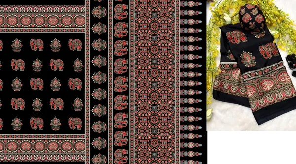 Black_Printed_Unstitched_Suit_Set_for_Women
