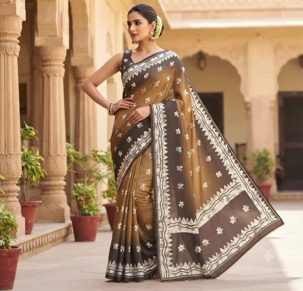 Brown_Printed_Saree_for_Women