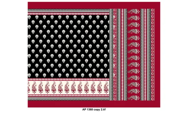 Maroon_Black_Printed_Saree_for_Women