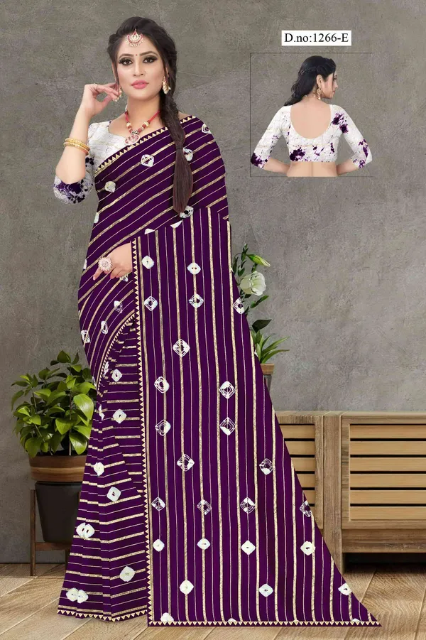 Purple_Striped_Saree_For_Women