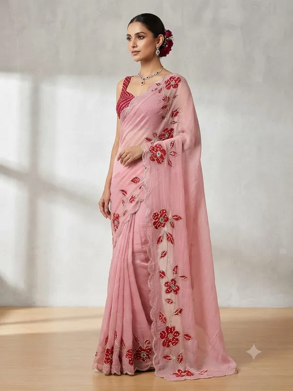 Pink_Embroidered_Saree_for_Women