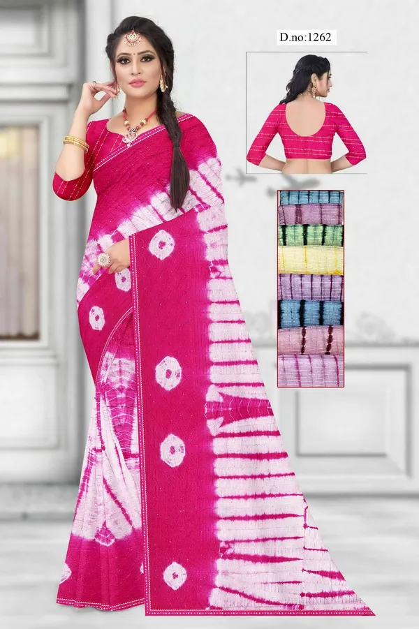 Pink_Tie_Dye_Print_Saree_For_Women