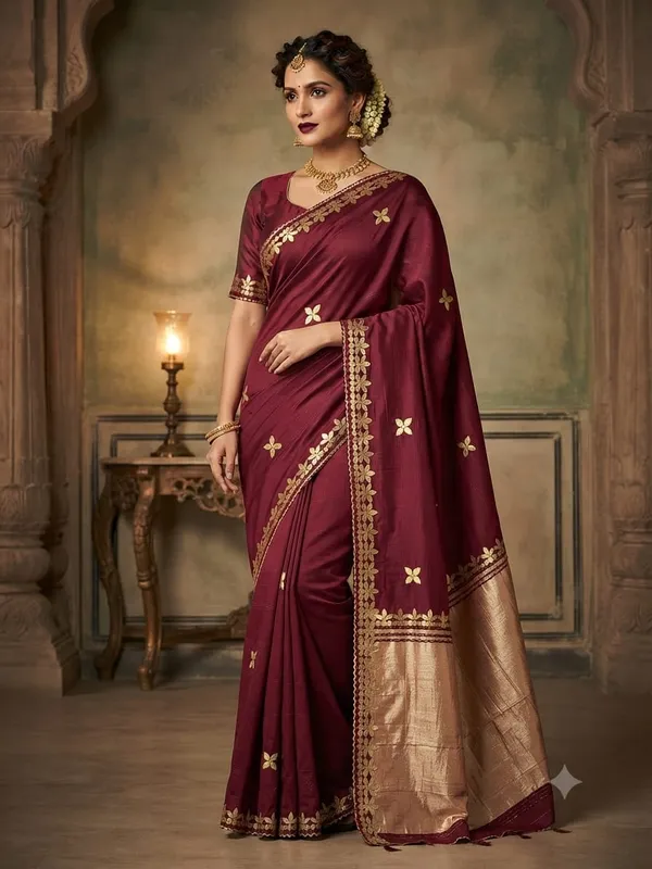 Maroon_Silk_Traditional_Saree_for_Women