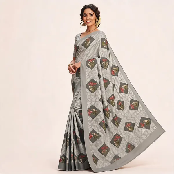 Grey_Linen_Cotton_Printed_Saree_For_Women