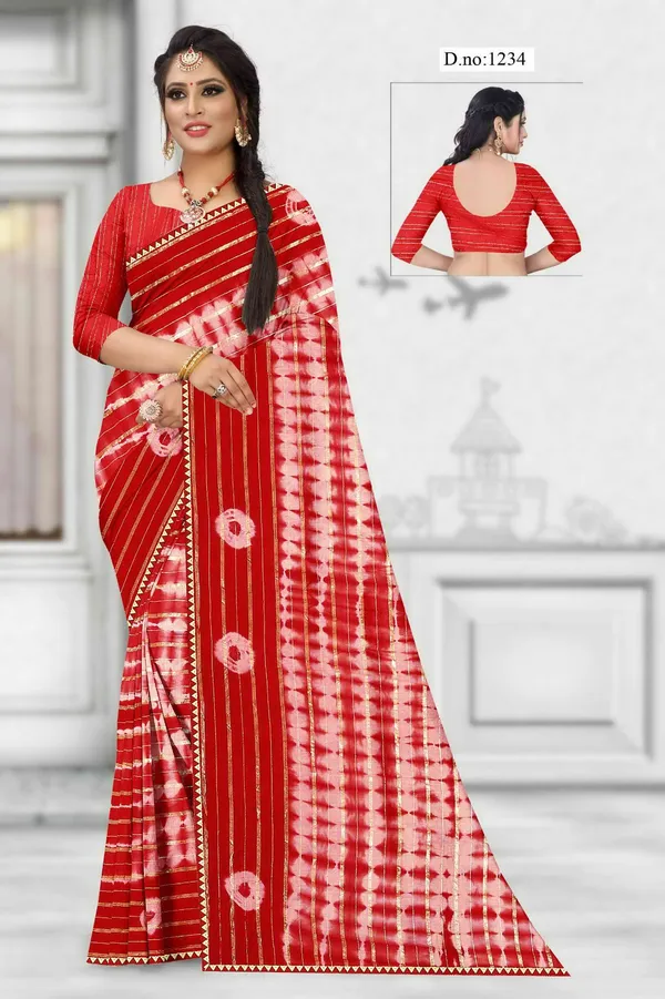 Red_Printed_Saree_For_Women