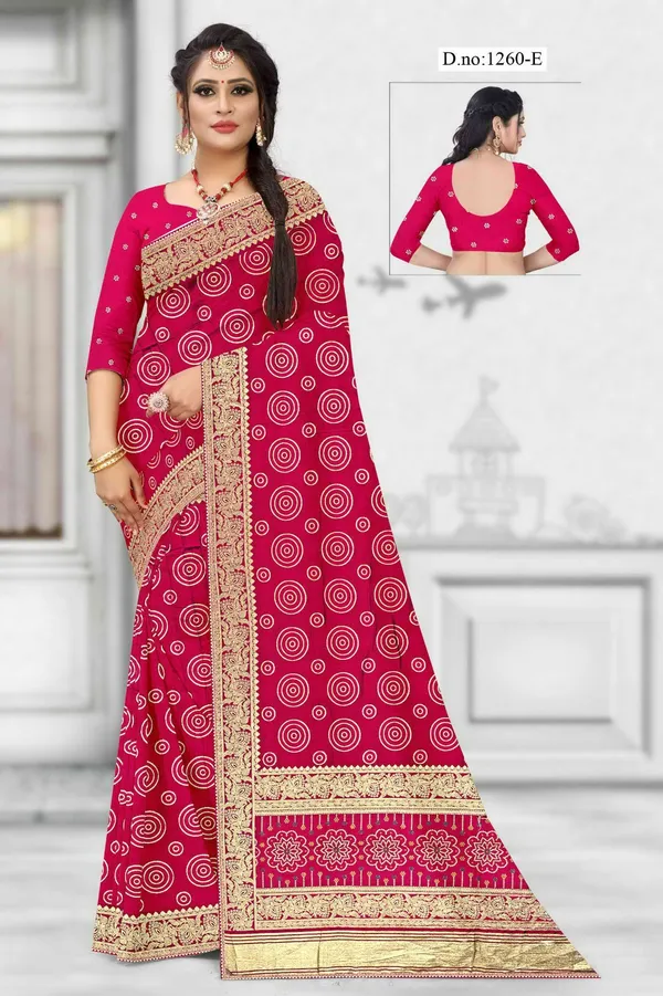 Red_Printed_Saree_For_Women