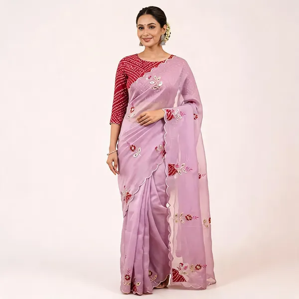 Pink_Crunchi_Silk_Floral_Embroidered_Saree_For_Women