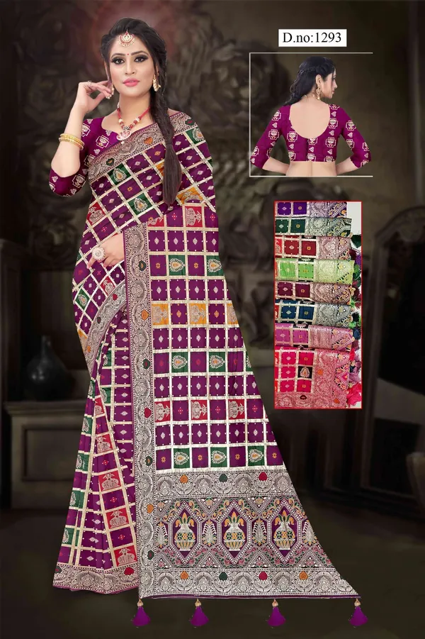 Purple_Printed_Traditional_Saree_for_Women