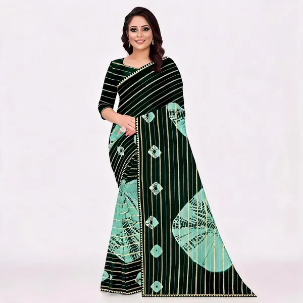 Black_Cotton_Zari_Geometric_Stripe_Printed_Saree_For_Women