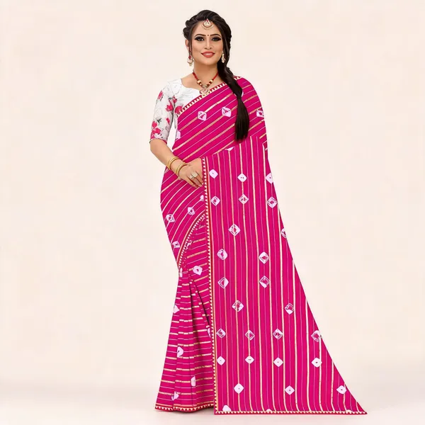Pink_Cotton_Zari_Patta_Striped_Printed_Saree_For_Women