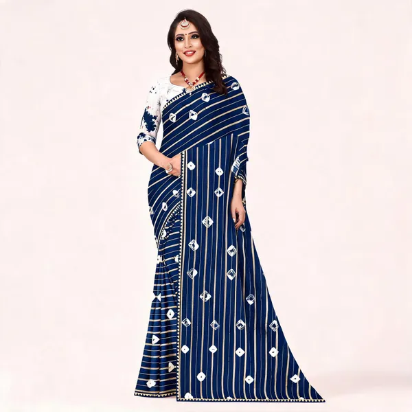 Blue_Cotton_Zari_Patta_Striped_Printed_Saree_For_Women