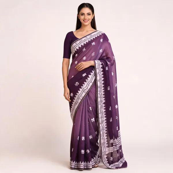 Purple_Vichitra_Silk_Floral_Print_Saree_For_Women