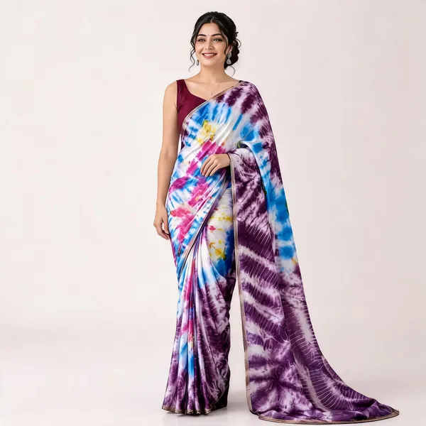 Multicolor_Cotton_Tie_Dye_Saree_For_Women