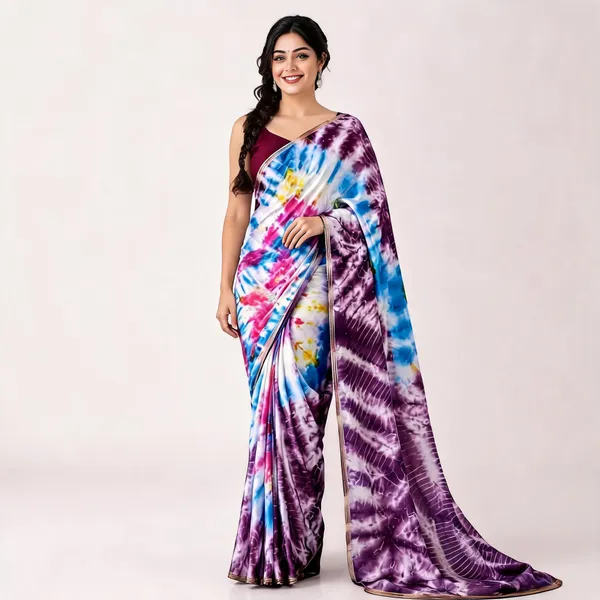 Multicolor_Cotton_Tie_Dye_Saree_For_Women