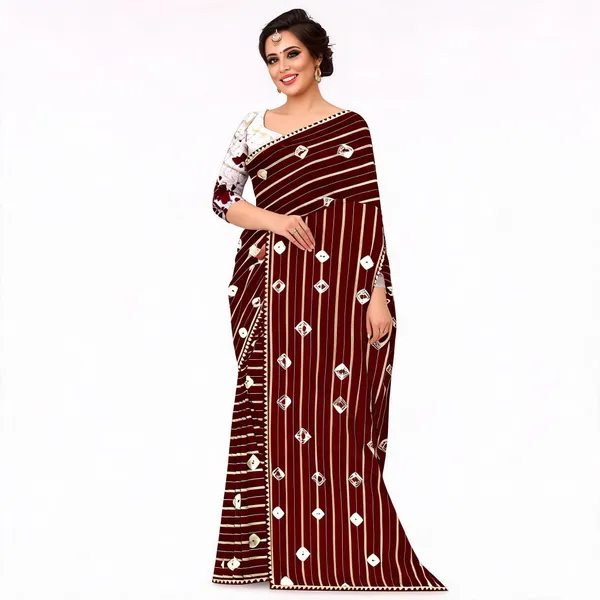 Maroon_Cotton_Zari_Patta_Striped_Printed_Saree_For_Women