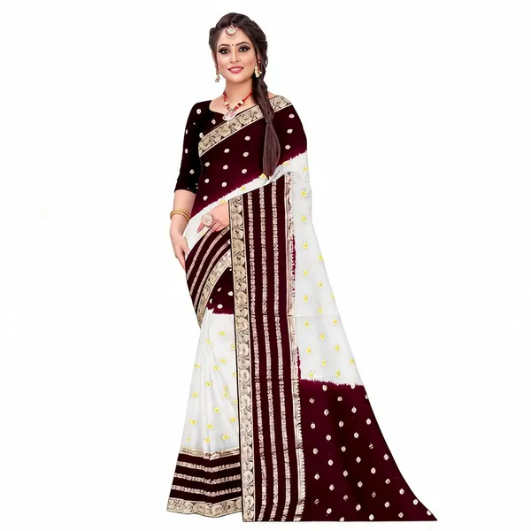 Burgundy_White_Viscose_Georgette_Zari_Traditional_Saree_For_Women