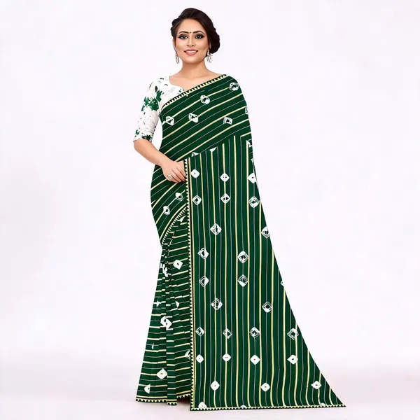 Green_Cotton_Zari_Patta_Printed_Saree_For_Women