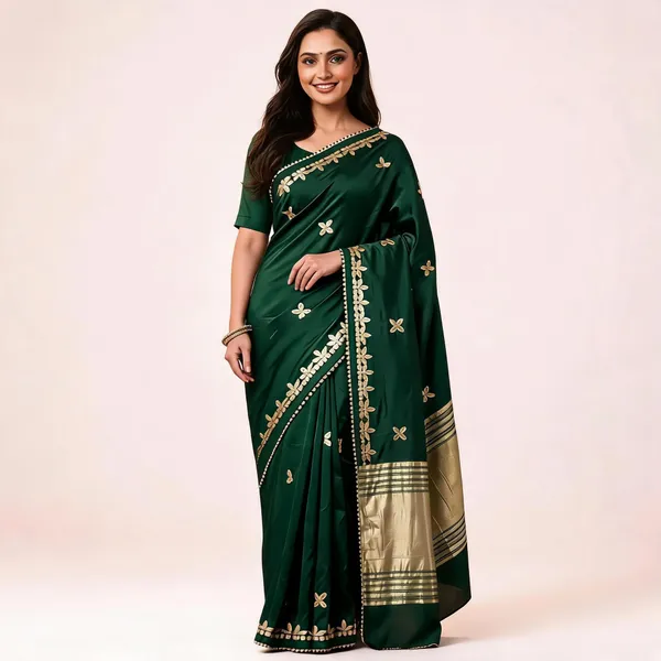 Green_Cotton_Lagdi_Pattu_Floral_Embroidered_Saree_For_Women