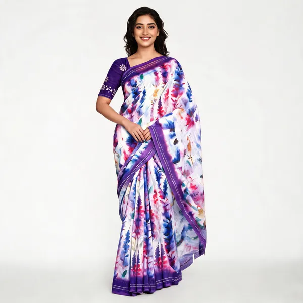 Purple_Multicolor_Linen_Cotton_Printed_Saree_For_Women