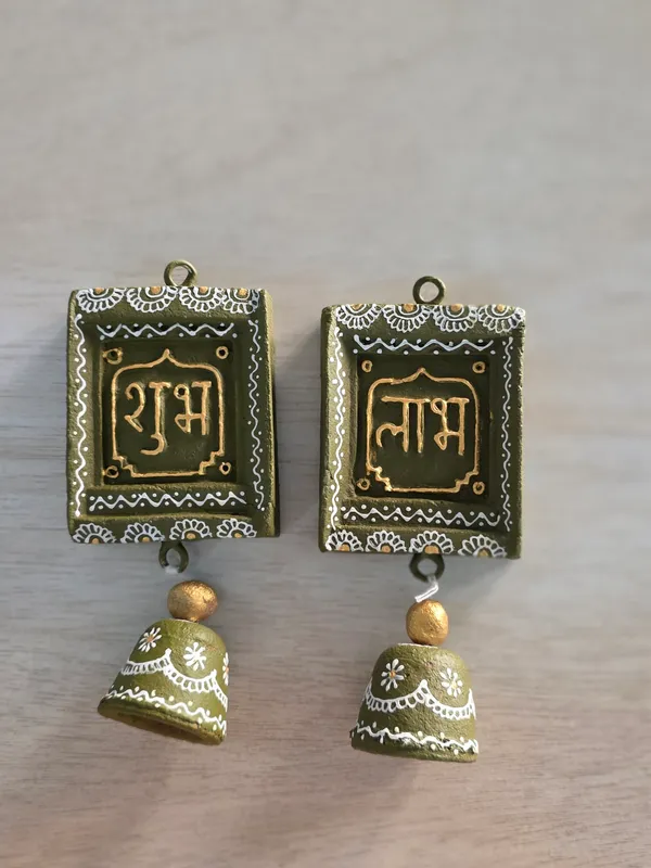 gomay_Diwali_Shubh_Labh_Bell_Wall_Hangings