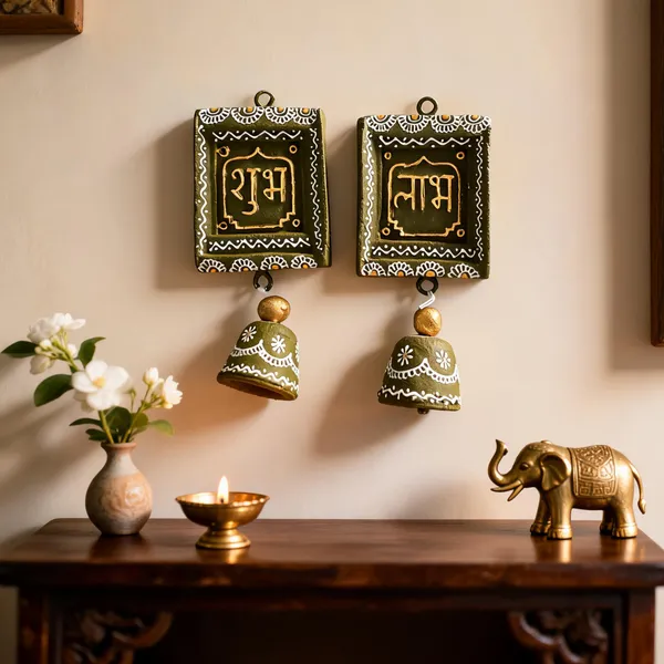Cow_Dung_Traditional_Shubh_Labh_Bell_Wall_Hanging
