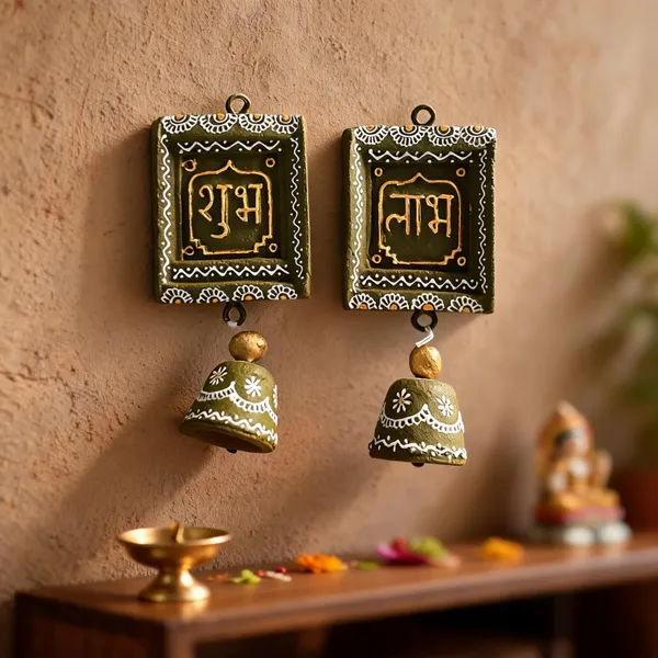 Cow_Dung_Traditional_Shubh_Labh_Bell_Wall_Hanging