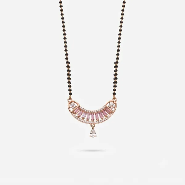 Rose_Gold_Tone_Pink_Stone_Beaded_Mangalsutra_Necklace_For_Women