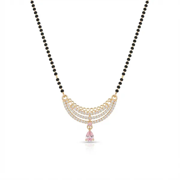 Multicolor_Alloy_Stone_Studded_Crescent_Mangalsutra_Necklace_For_Women