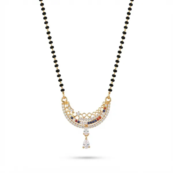 Black_Gold_Tone_Multicolour_Stone_Crescent_Mangalsutra_For_Women
