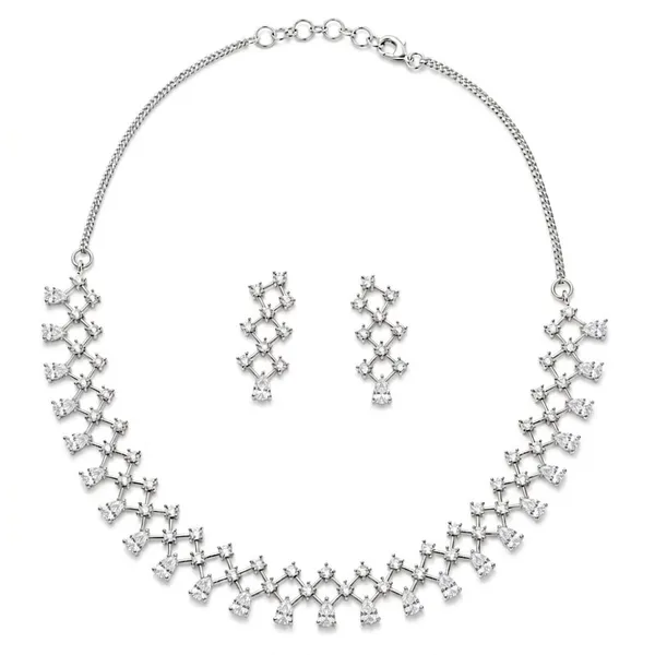 Silver_Alloy_Crystal_Linked_Statement_Necklace_And_Earrings_Set_For_Women