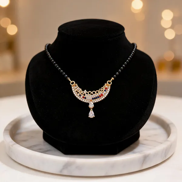 Black_Gold_Tone_Multicolour_Stone_Crescent_Mangalsutra_For_Women