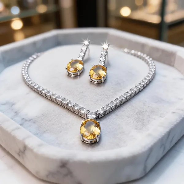 Silver_And_Yellow_Alloy_Oval_Stone_Necklace_And_Earrings_Set_For_Women