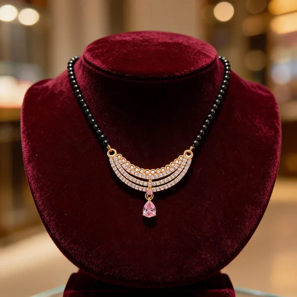 Multicolor_Alloy_Stone_Studded_Crescent_Mangalsutra_Necklace_For_Women