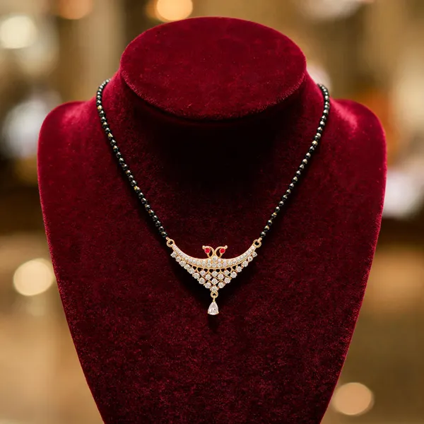 Black_And_Gold_Alloy_Traditional_Stone-Studded_Mangalsutra_Necklace_For_Women