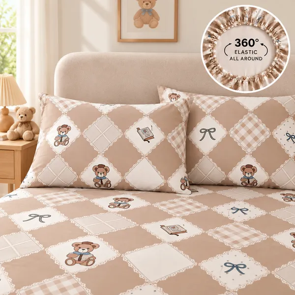 400-TC_Bear_Story_360°_Fitted_Bedsheet