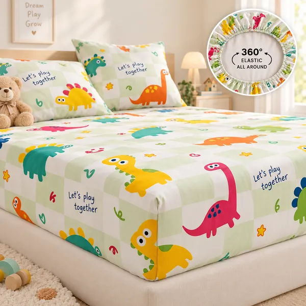 400-TC_Dino_Play_360°_Fitted_Bedsheet