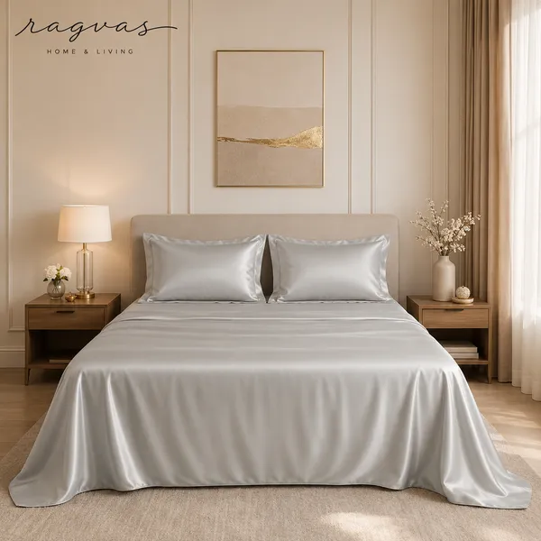 500_TC_Cooling_Silk_Cotton_King_Size_Bedsheet_Set_–_108×108_Inches_|_1_Bedsheet_+_2_Pillow_Covers