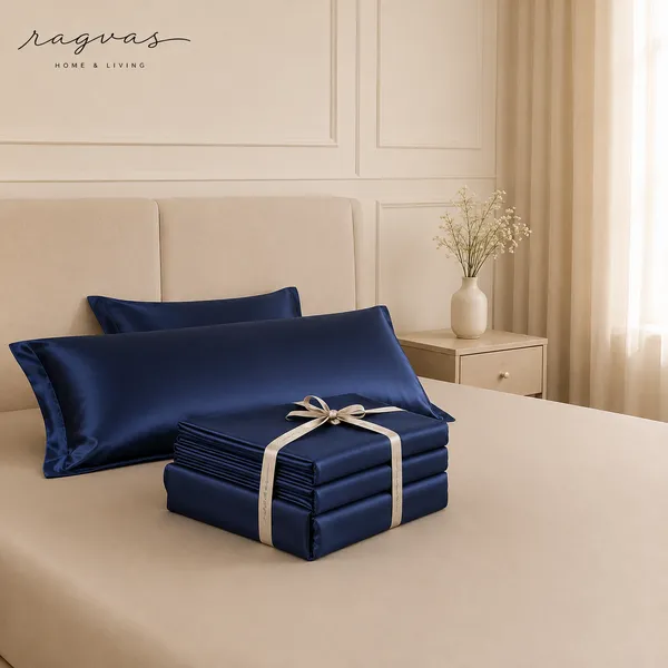 500_TC_Cooling_Silk_Cotton_King_Size_Bedsheet_Set_–_108×108_Inches_|_1_Bedsheet_+_2_Pillow_Covers