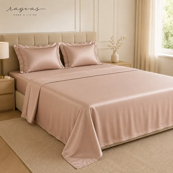 500_TC_Cooling_Silk_Cotton_King_Size_Bedsheet_Set_–_108×108_Inches_|_1_Bedsheet_+_2_Pillow_Covers