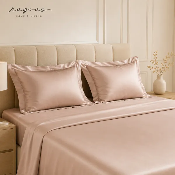 500_TC_Cooling_Silk_Cotton_King_Size_Bedsheet_Set_–_108×108_Inches_|_1_Bedsheet_+_2_Pillow_Covers