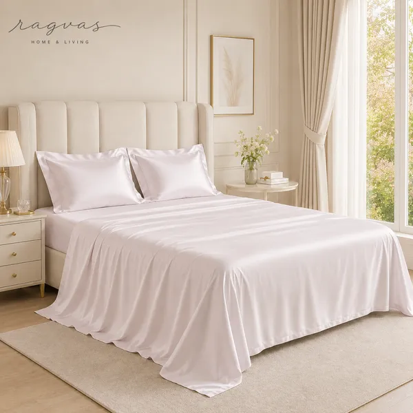 500_TC_Cooling_Silk_Cotton_King_Size_Bedsheet_Set_–_108×108_Inches_|_1_Bedsheet_+_2_Pillow_Covers