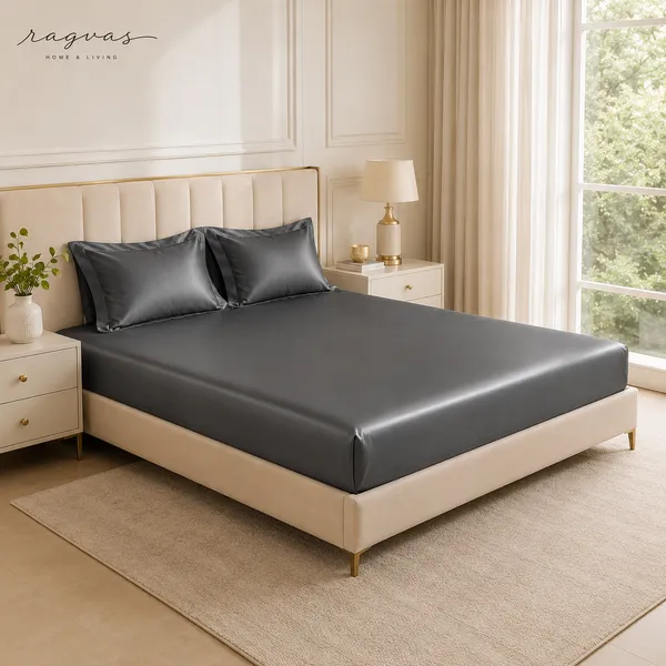500_TC_Cooling_Silk_Cotton_King_Size_Bedsheet_Set_–_108×108_Inches_|_1_Bedsheet_+_2_Pillow_Covers